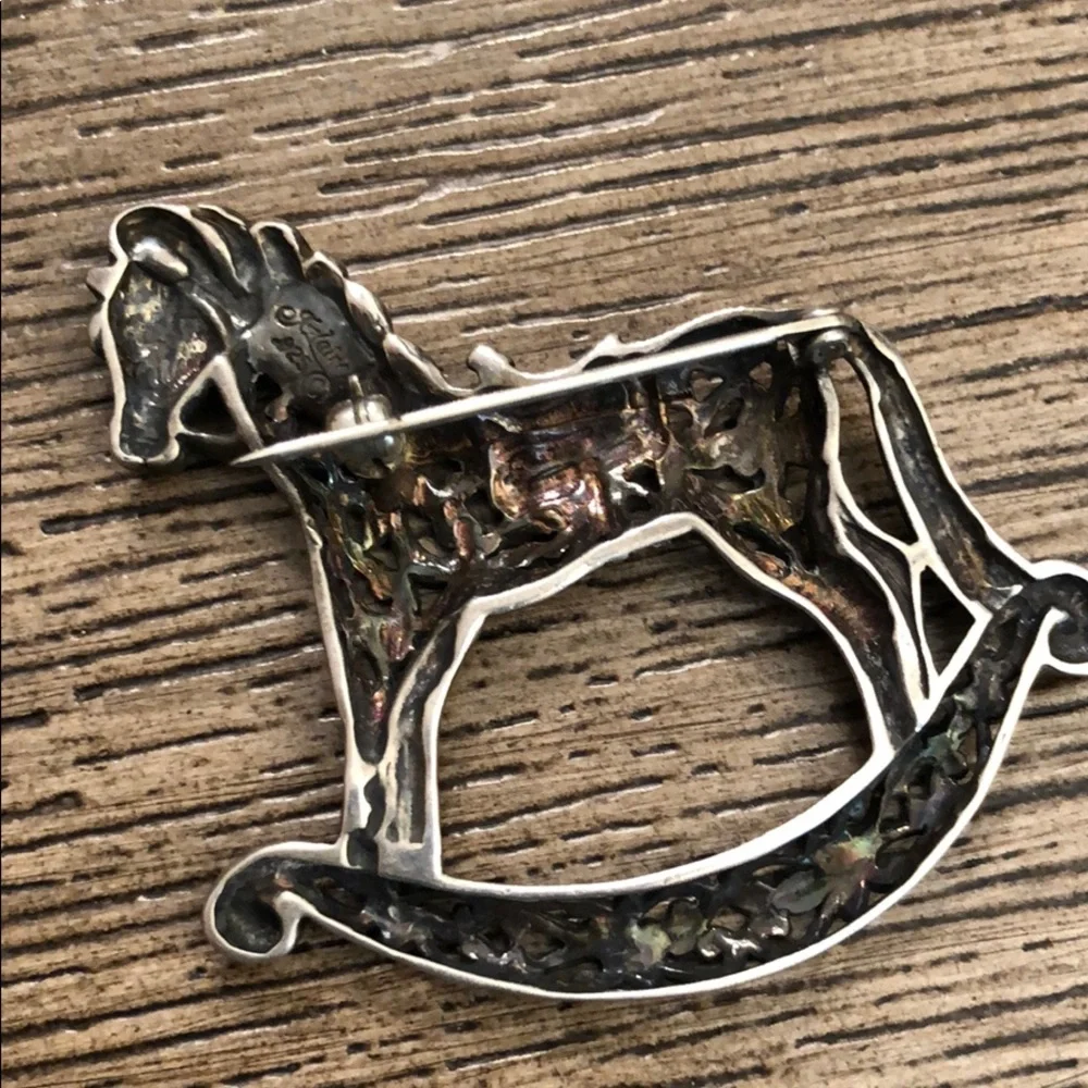 Jezlaine Sterling Silver Filigree Rocking Horse